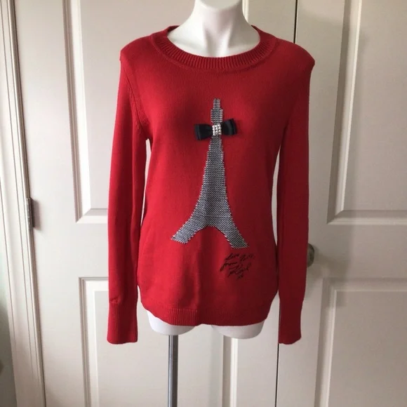Karl Lagerfeld Paris Eiffel Tower Sweater - Picture 3 of 7